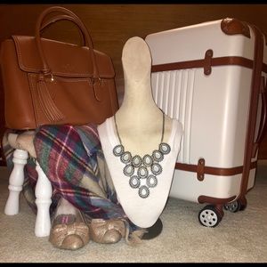 Silver statement necklace